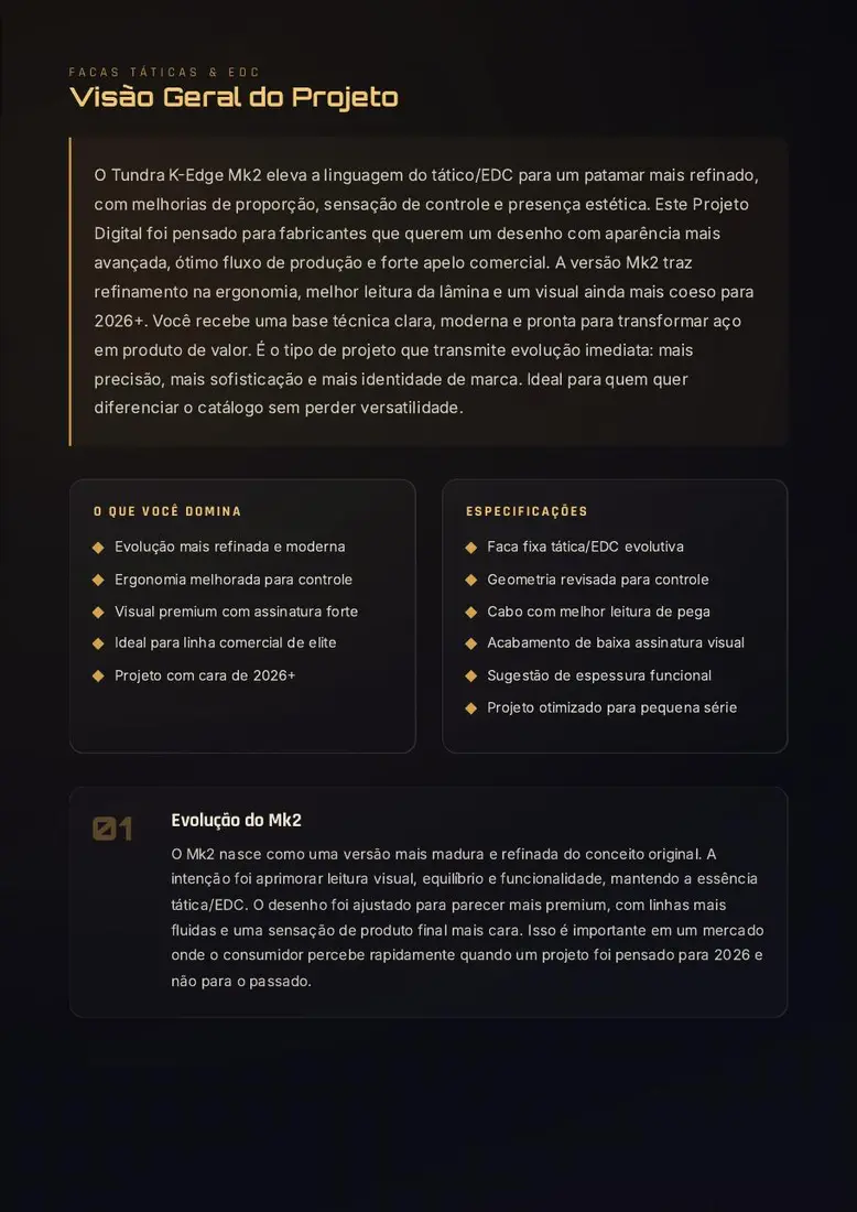 Projeto Digital Tundra K-Edge Mk2 — prévia 2