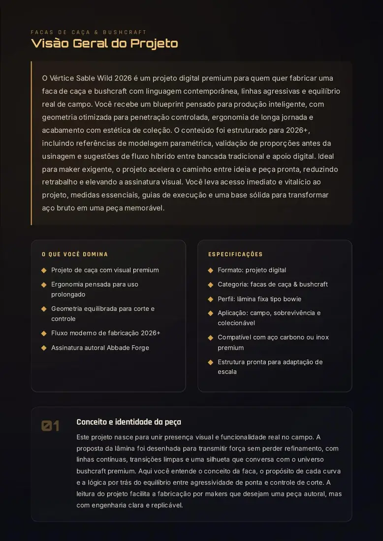 Vértice Sable Wild 2026 — prévia 2