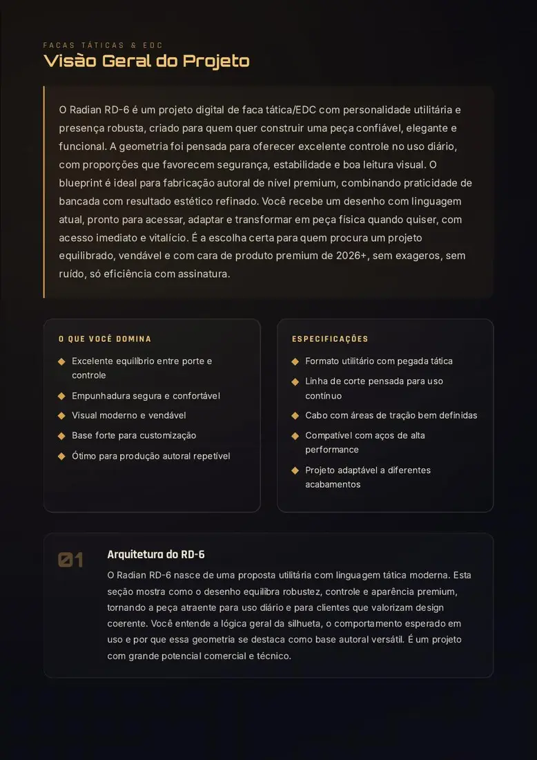 Projeto Digital Radian RD-6 | Plataforma Tática de Uso Diário — prévia 2