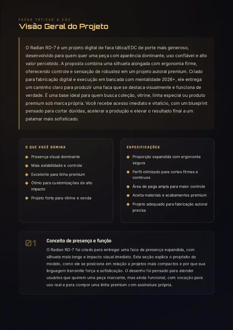 Projeto Digital Radian RD-7 | Lâmina Tática de Presença Expandida — prévia 2
