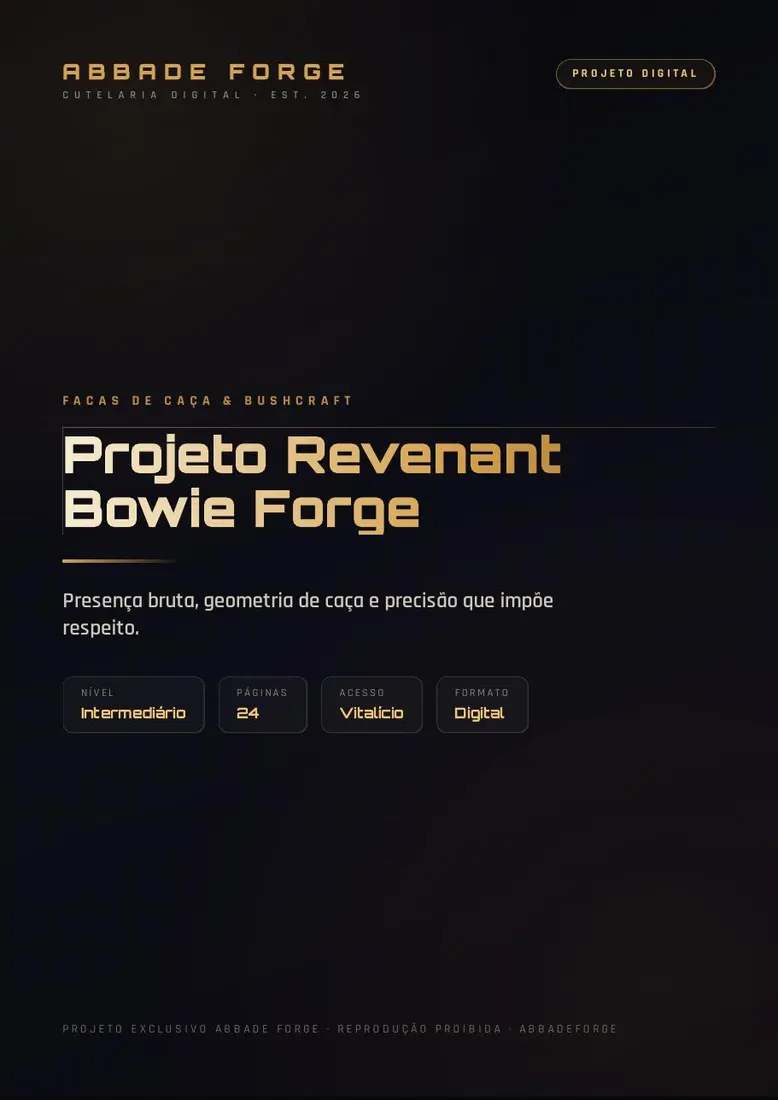 Projeto Revenant Bowie Forge — prévia 1