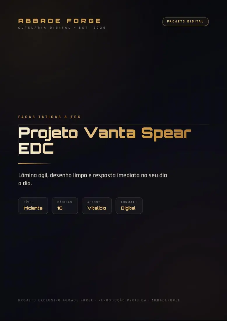 Projeto Vanta Spear EDC — prévia 1