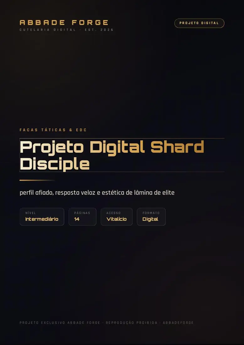 Projeto Digital Shard Disciple — prévia 1
