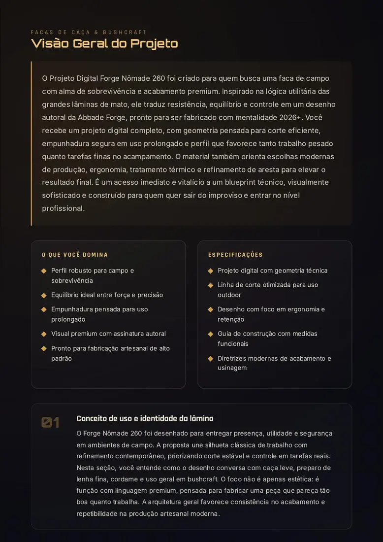 Projeto Digital Forge Nômade 260 — prévia 2