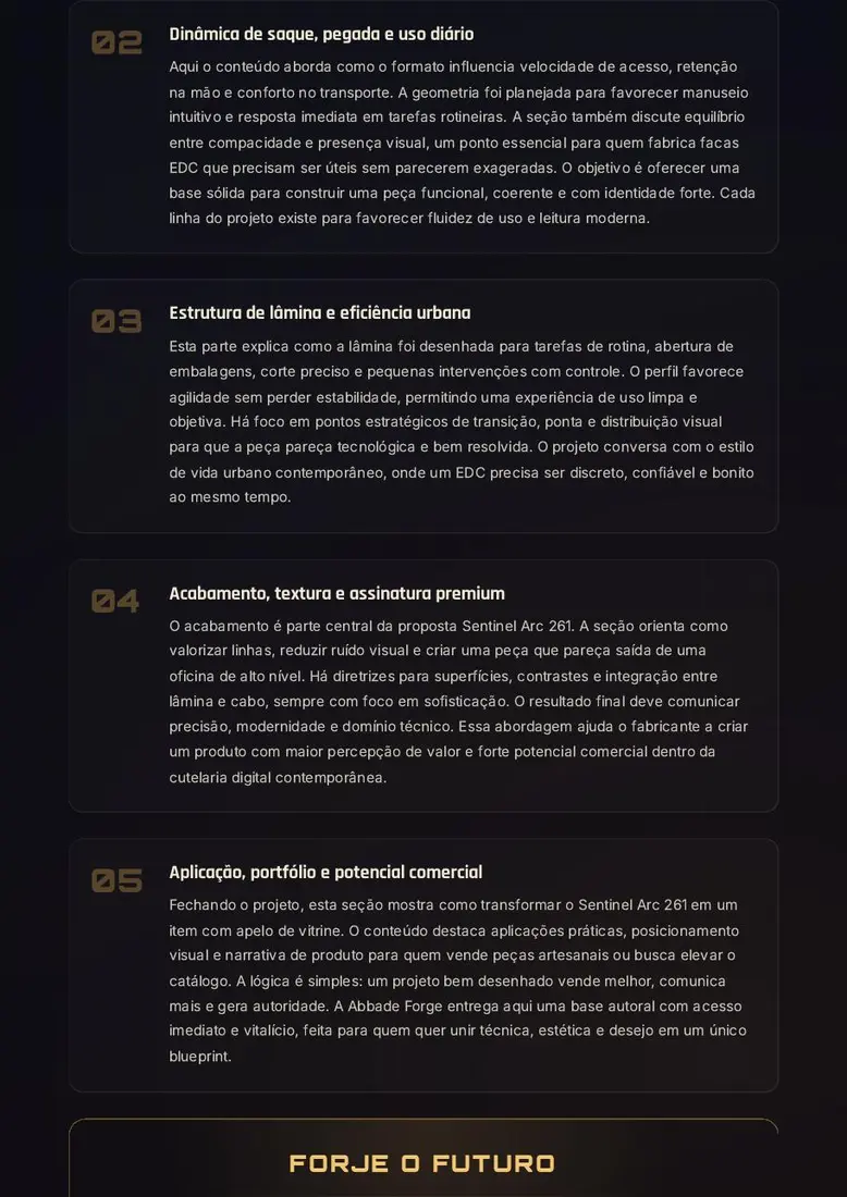 Projeto Digital Sentinel Arc 261 — prévia 3