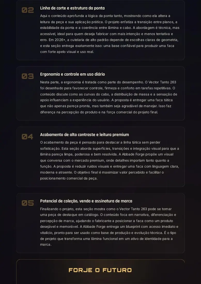 Projeto Digital Vector Tanto 263 — prévia 3