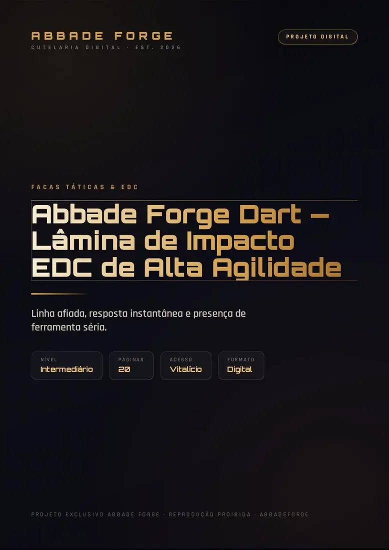 Abbade Forge Dart — Lâmina de Impacto EDC de Alta Agilidade — prévia 1