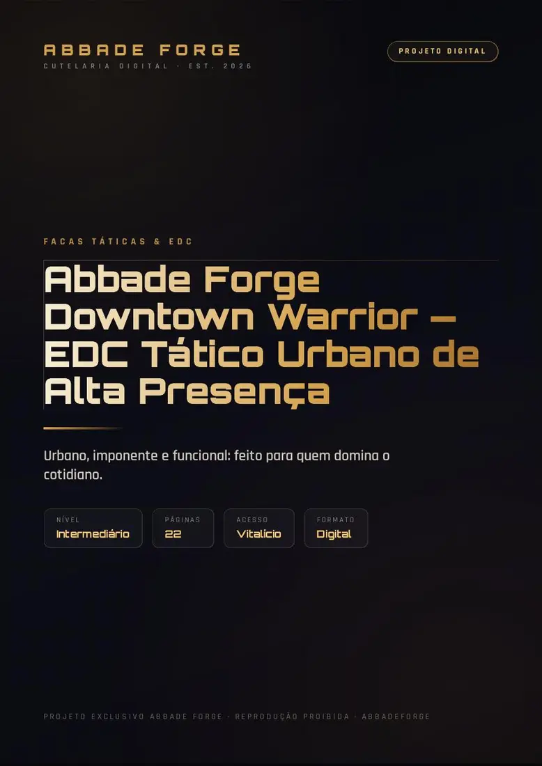 Abbade Forge Downtown Warrior — EDC Tático Urbano de Alta Presença — prévia 1