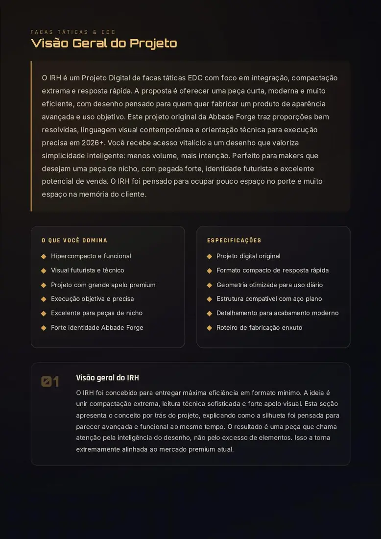 Abbade Forge IRH — Integrado de Resposta Hipercompacta — prévia 2