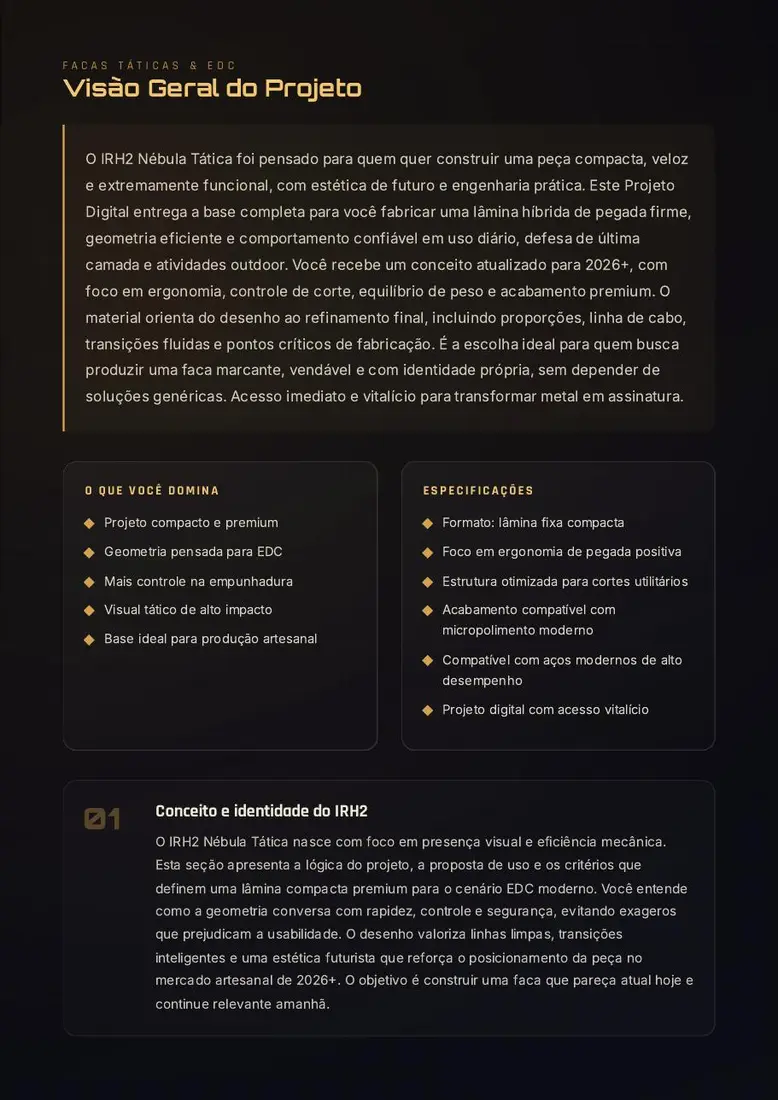 IRH2 Nébula Tática — Projeto Digital de Lâmina Híbrida Compacta — prévia 2