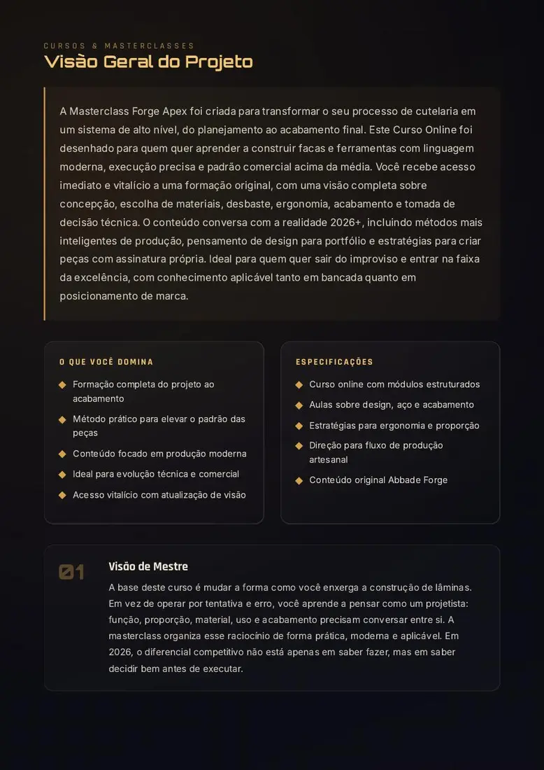 Masterclass Forge Apex: Do Corte Bruto à Assinatura Final — prévia 3