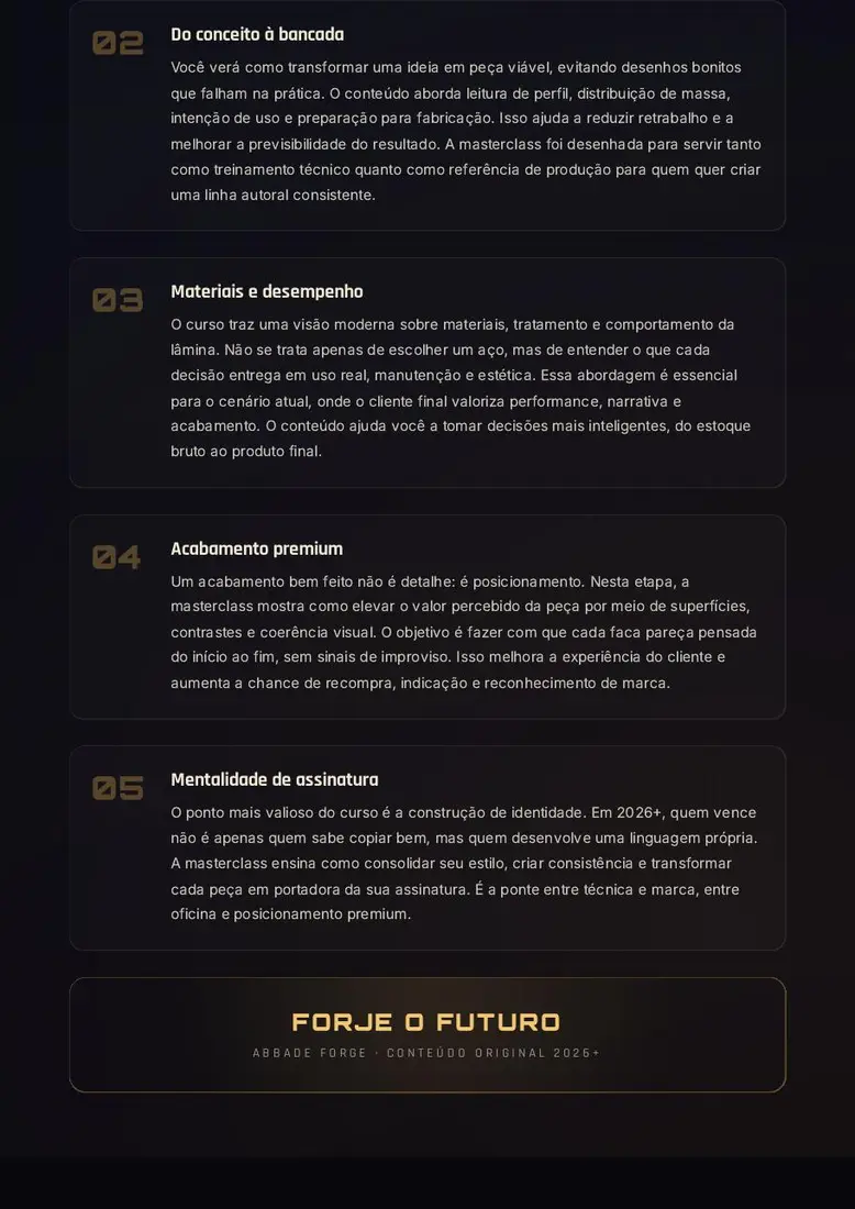 Masterclass Forge Apex: Do Corte Bruto à Assinatura Final — prévia 4