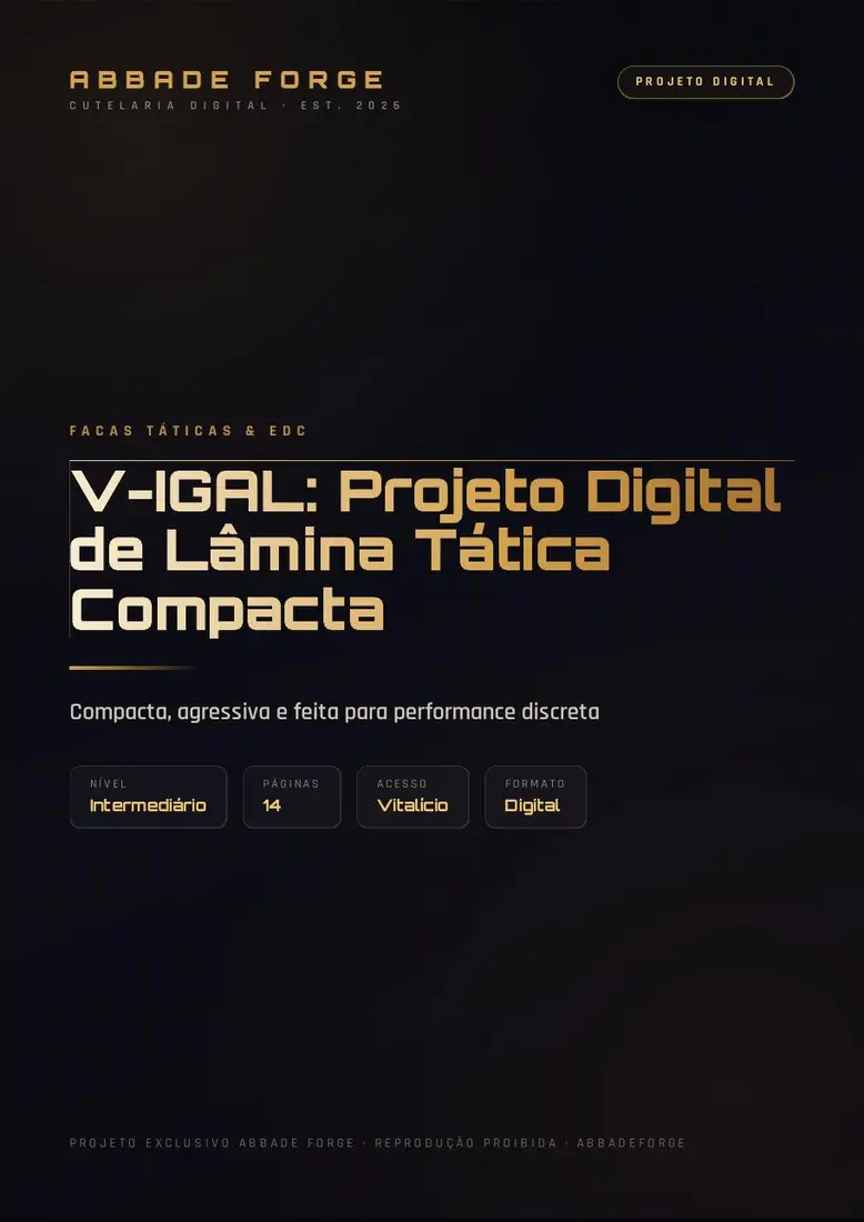 V-IGAL: Projeto Digital de Lâmina Tática Compacta — prévia 1
