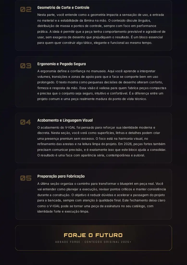 V-IGAL: Projeto Digital de Lâmina Tática Compacta — prévia 3