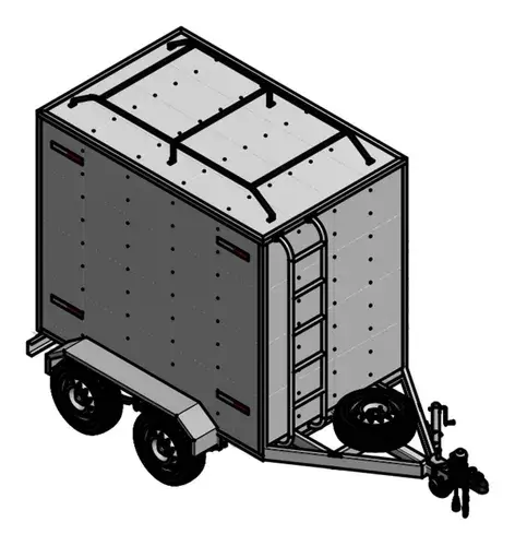 Trailer Baú Vector Cargo — Projeto Digital — prévia 2