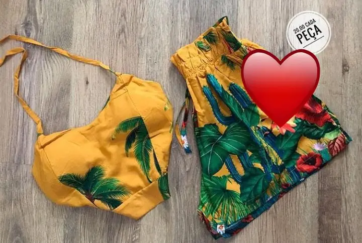 Kit de Moldes Conjunto Feminino Aurora de Verão — prévia 1