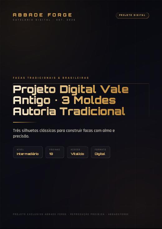 Projeto Digital Vale Antigo • 3 Moldes Autoria Tradicional