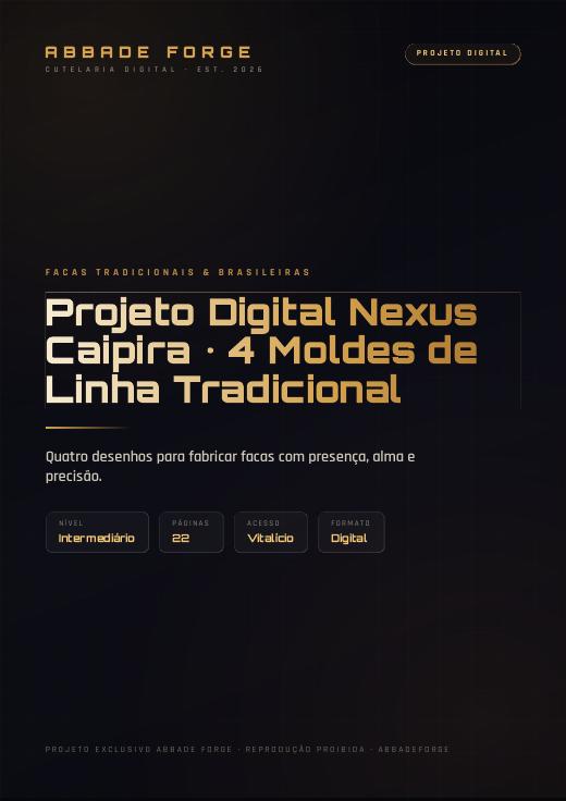 Projeto Digital Nexus Caipira • 4 Moldes de Linha Tradicional