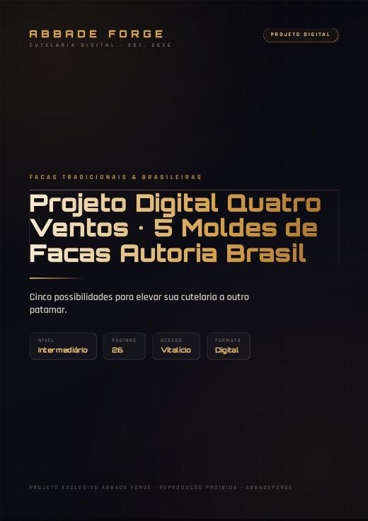 Projeto Digital Quatro Ventos • 5 Moldes de Facas Autoria Brasil