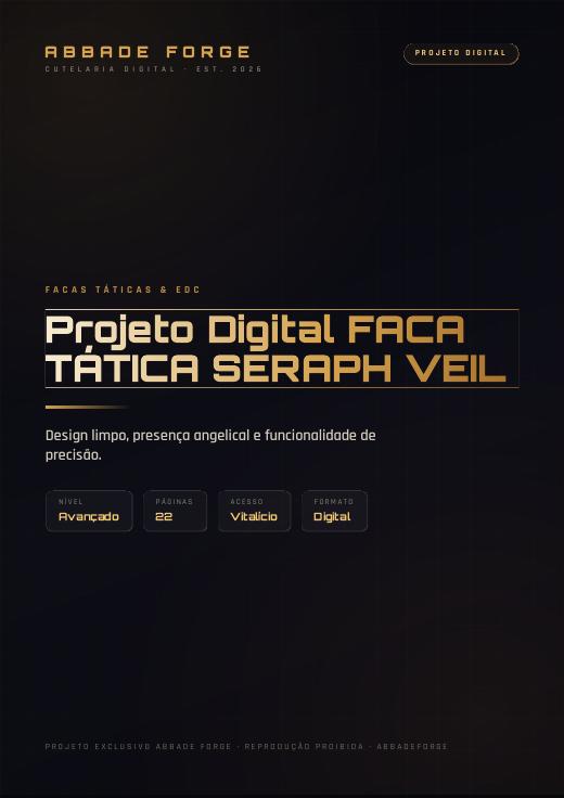 Projeto Digital FACA TÁTICA SERAPH VEIL