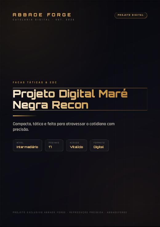 Projeto Digital Maré Negra Recon