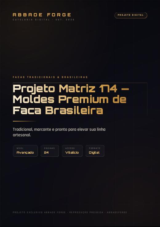 Projeto Matriz 174 — Moldes Premium de Faca Brasileira