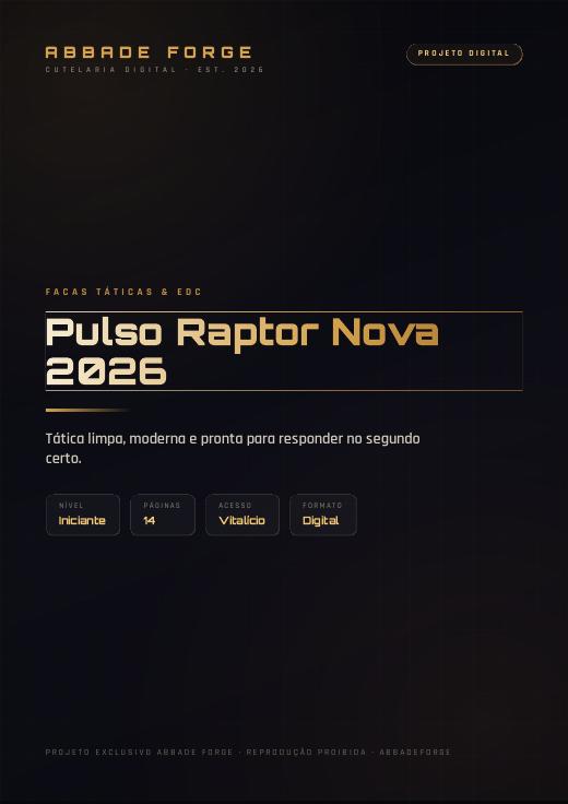 Pulso Raptor Nova 2026