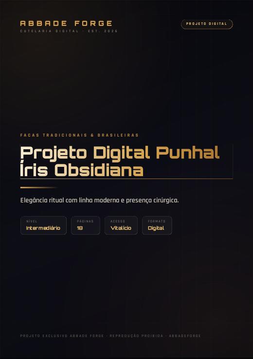 Projeto Digital Punhal Íris Obsidiana
