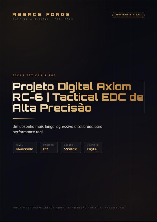 Projeto Digital Axiom RC-6 | Tactical EDC de Alta Precisão