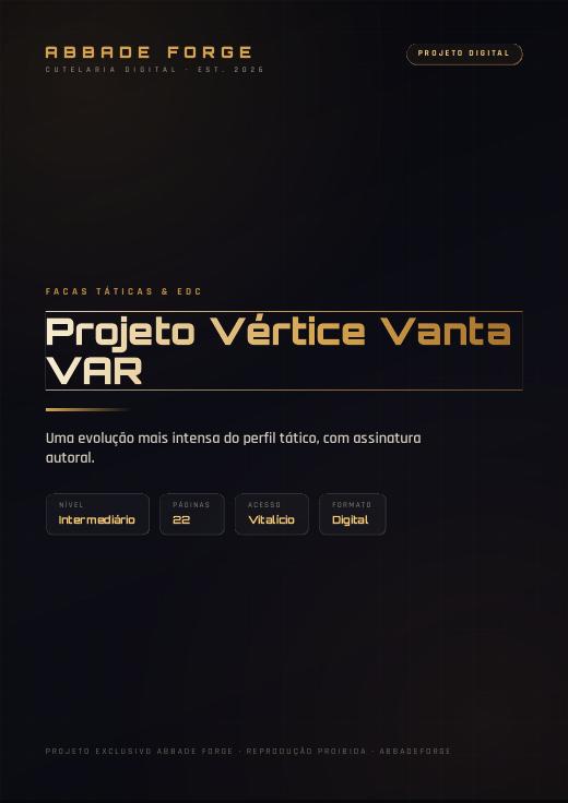 Projeto Vértice Vanta VAR