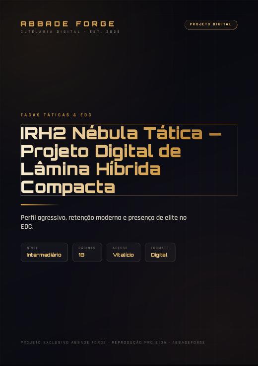 IRH2 Nébula Tática — Projeto Digital de Lâmina Híbrida Compacta