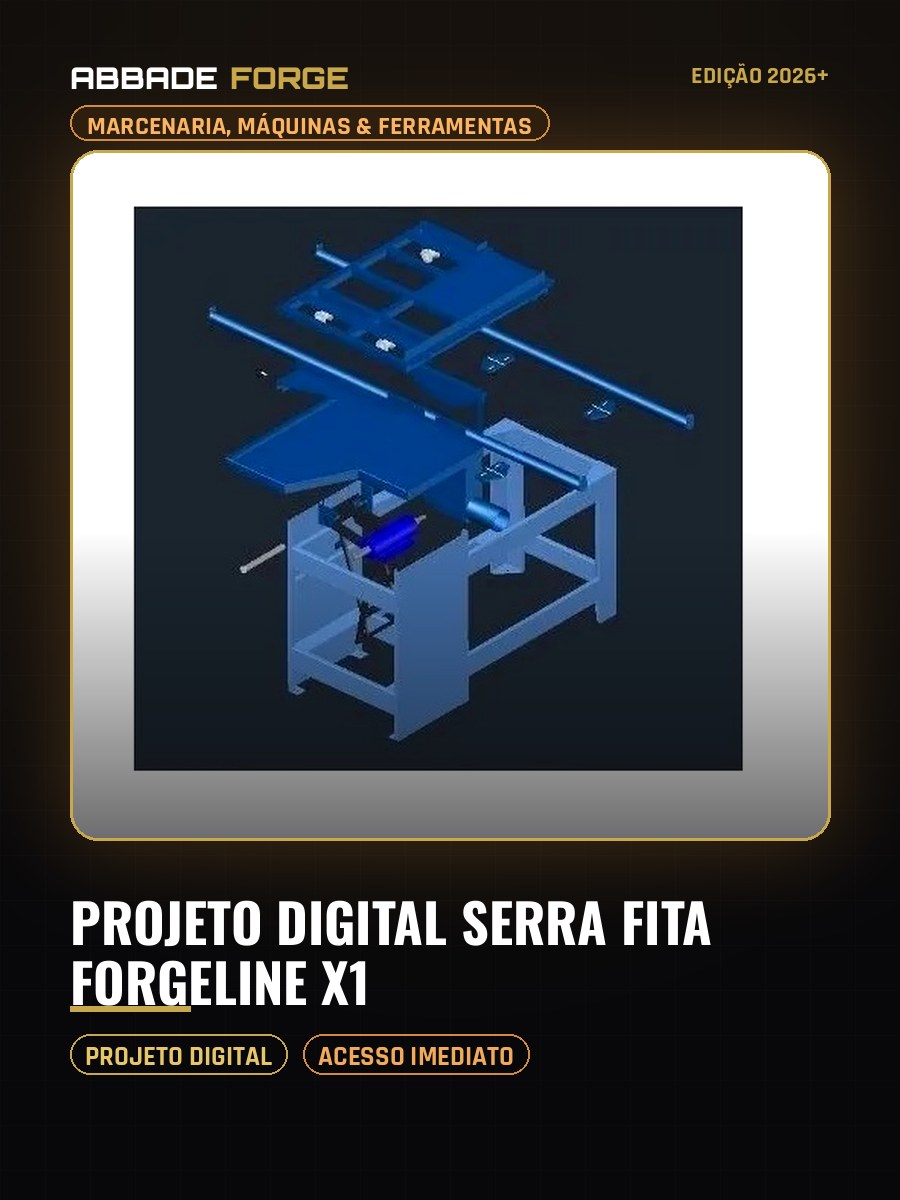 Projeto Digital Serra Fita ForgeLine X1
