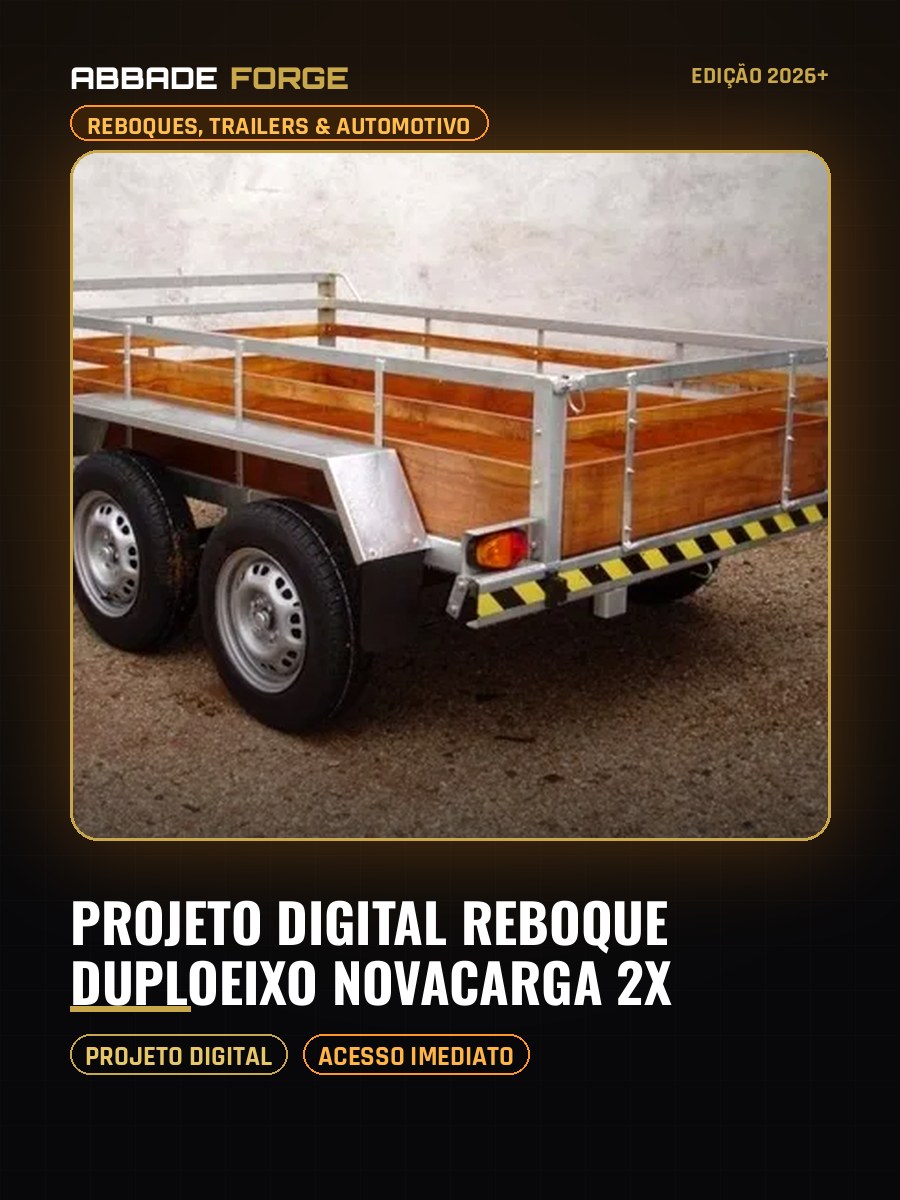 Projeto Digital Reboque DuploEixo NovaCarga 2X