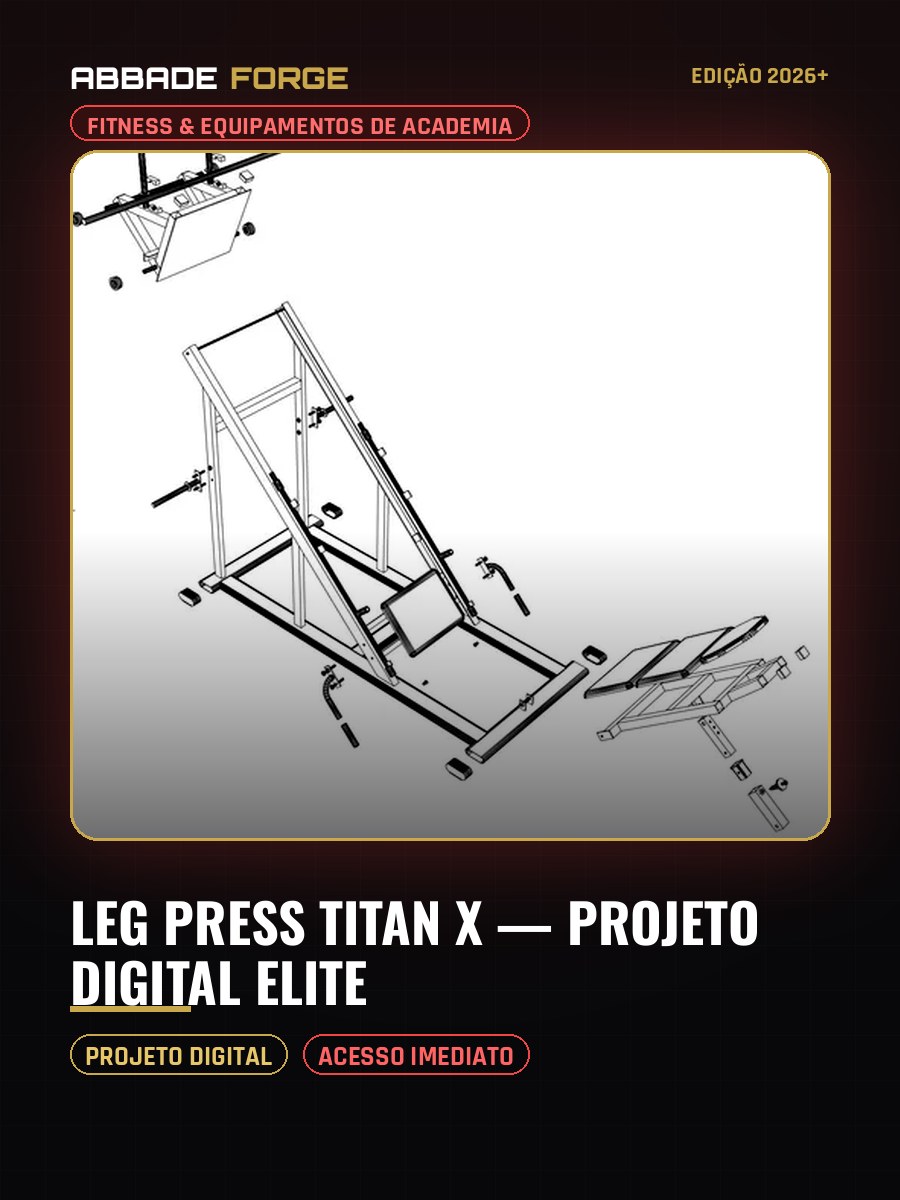 Leg Press Titan X — Projeto Digital Elite