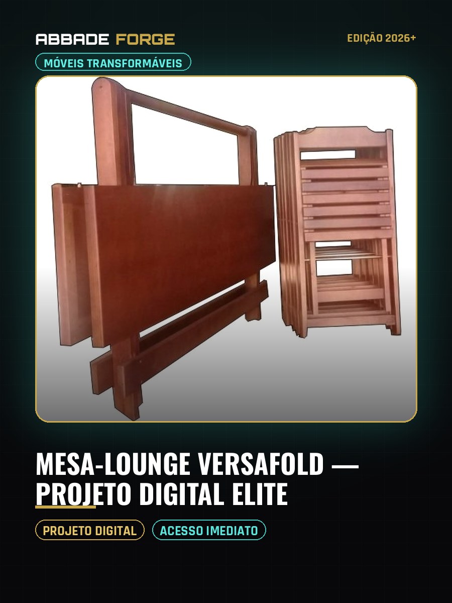 Mesa-Lounge VersaFold — Projeto Digital Elite