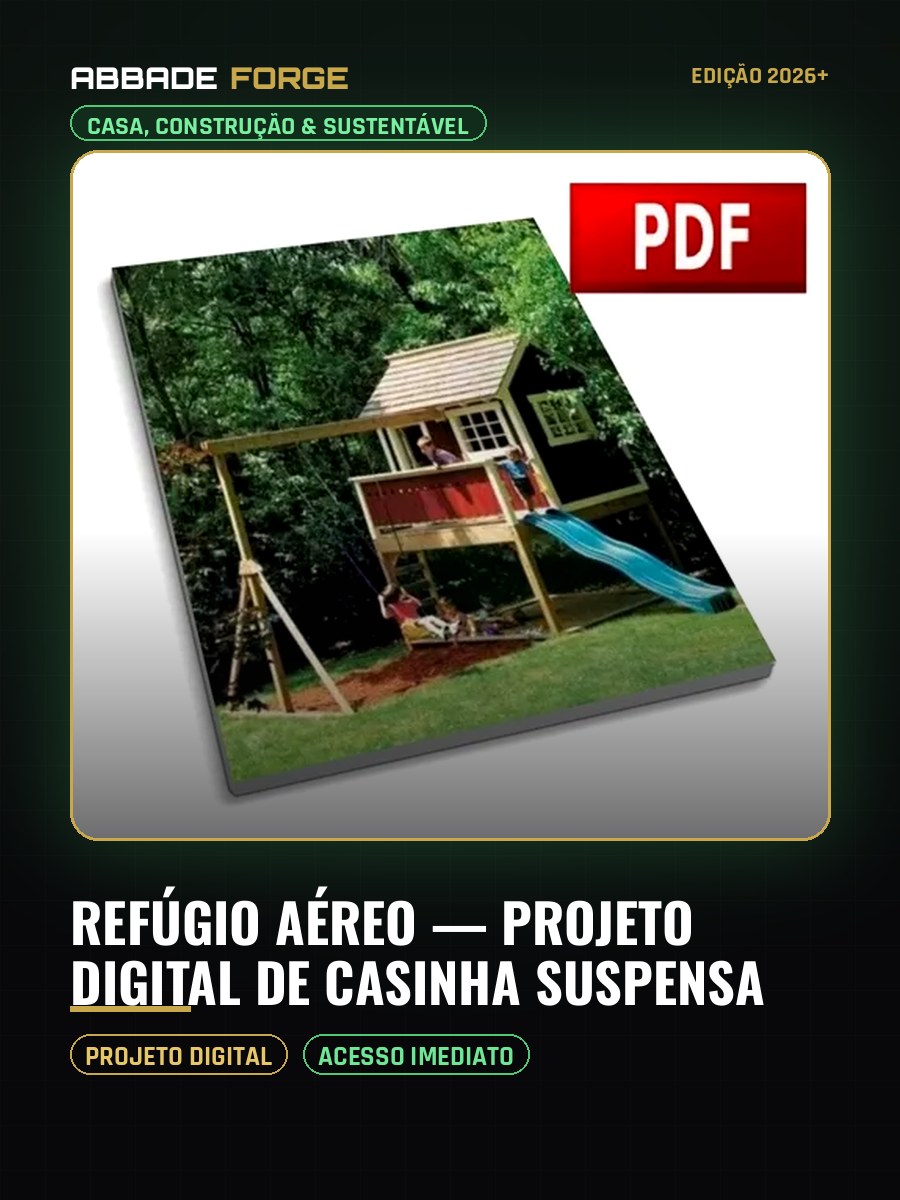 Refúgio Aéreo — Projeto Digital de Casinha Suspensa