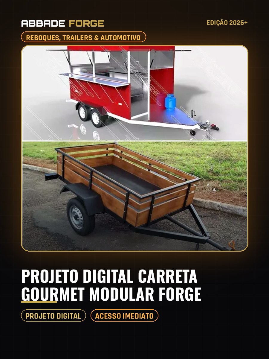Projeto Digital Carreta Gourmet Modular Forge