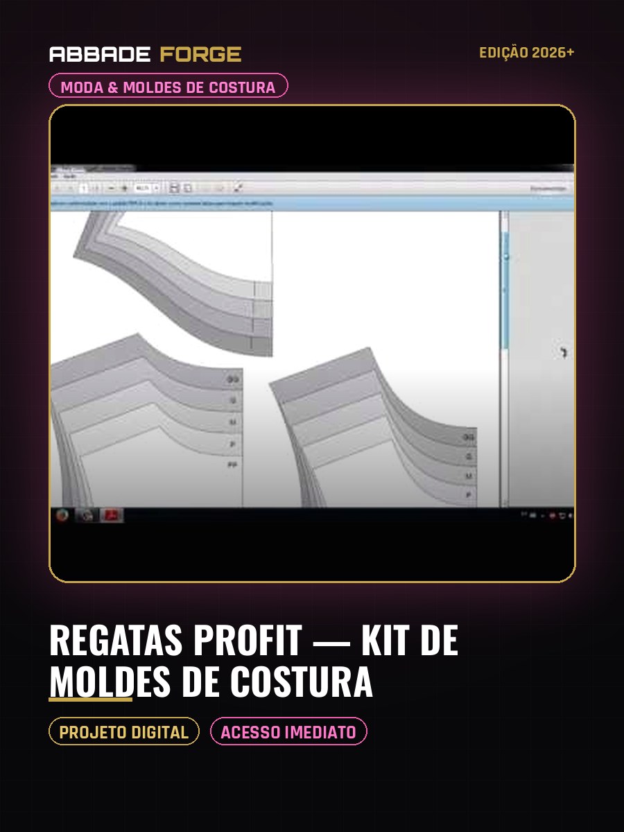 Regatas ProFit — Kit de Moldes de Costura