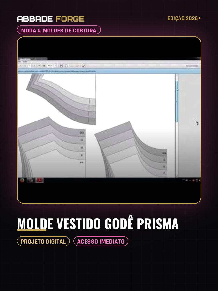 Molde Vestido Godê Prisma