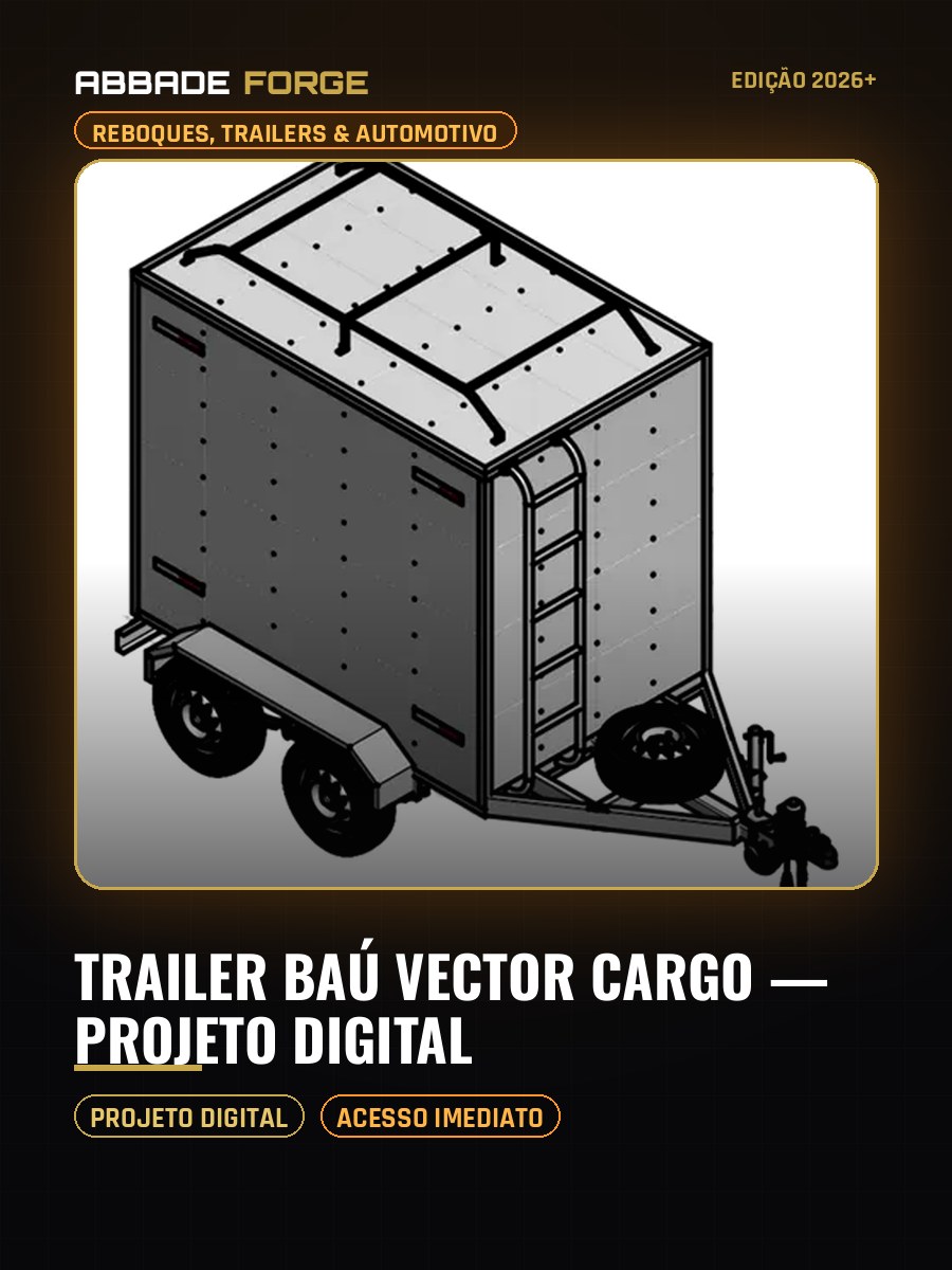 Trailer Baú Vector Cargo — Projeto Digital