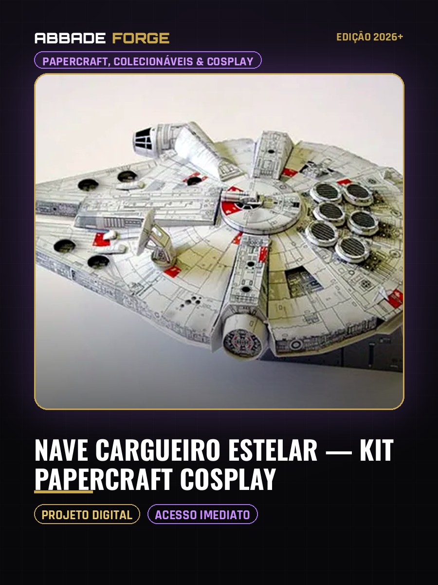 Nave Cargueiro Estelar — Kit Papercraft Cosplay