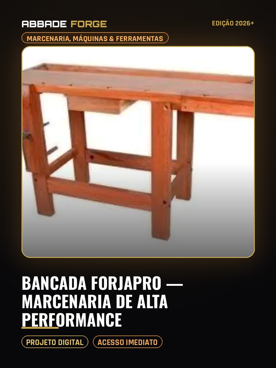 Bancada ForjaPro — Marcenaria de Alta Performance
