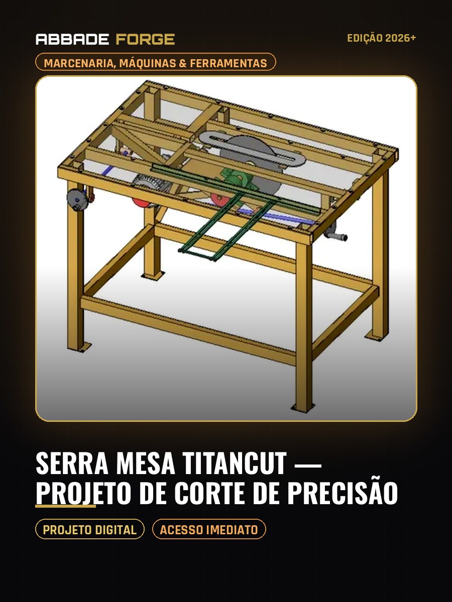 Serra Mesa TitanCut — Projeto de Corte de Precisão